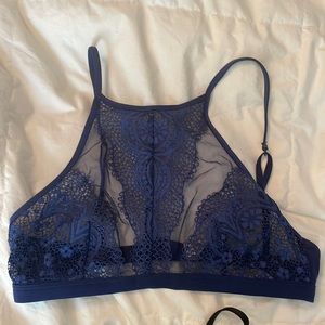 blue victoria secret bralette top - used once